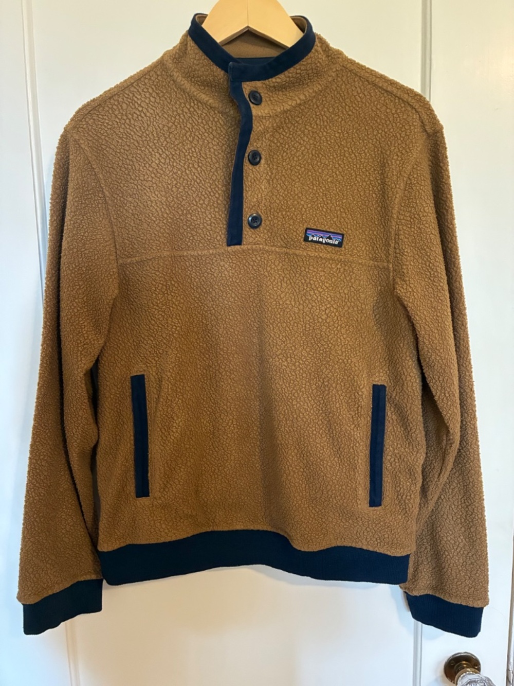 Patagonia Shearling Button Pullover Fleece- Size S